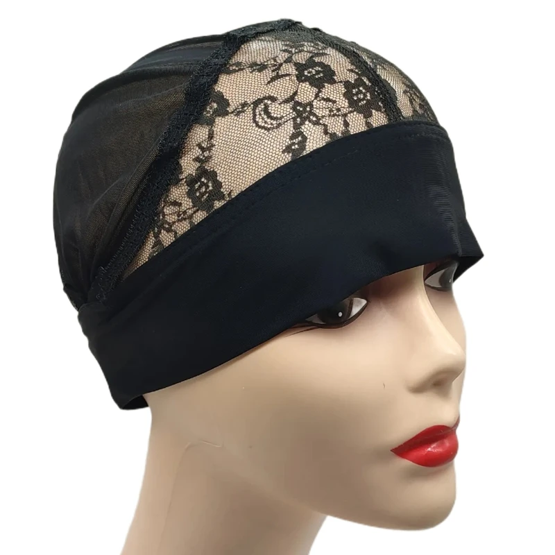 

1 шт., повязка на голову, шапочка для парика, передняя кружевная шапочка для парика с регулируемой эластичной повязкой на голову, шапочки для парика для изготовления париков