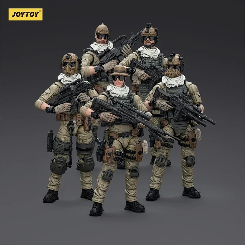 JOYTOY FIGURAS MILITARES Esquadrão de Assalto Delta do Exército dos EUA 5 PCS Coleção de Brinquedos Militares Ornamento Pré venda em abril de 2025