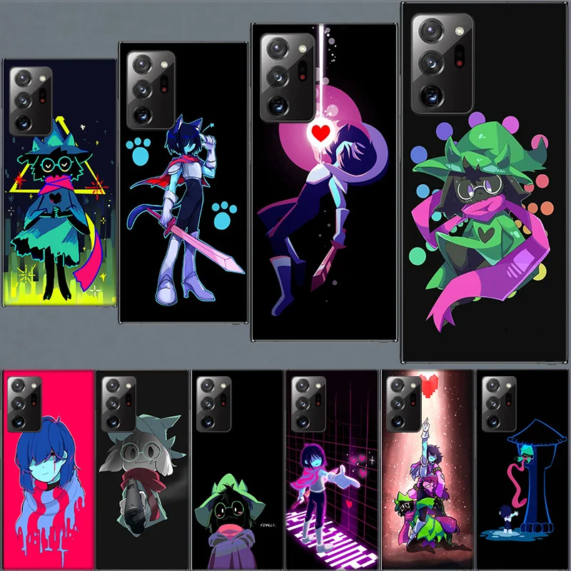 Deltarune Ralsei By Lileaves Black Case for Samsung S24 FE S25 Ultra A05S A55 A35 A25 A15 Galaxy Note 20 Ultra 10 Lite 9 8 M52 M