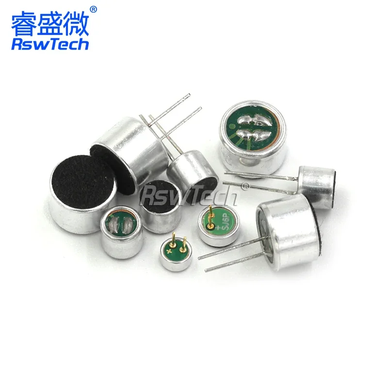 5PCS Microphone 6*5MM 9*7MM 6*2.2MM 4.5*2.2MM Condenser Electret-microphone 52DB Cartridge-microphone With Pin