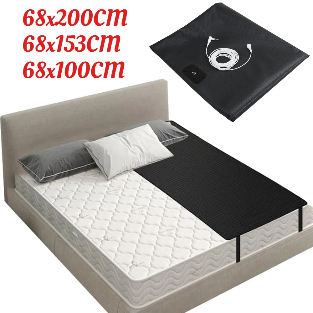 حصيرة التأريض للسرير استمتع بتأثير التأريض في الداخل لتحسين النوم وتخفيف التوتر بساط التأريض مع سلك التأريض