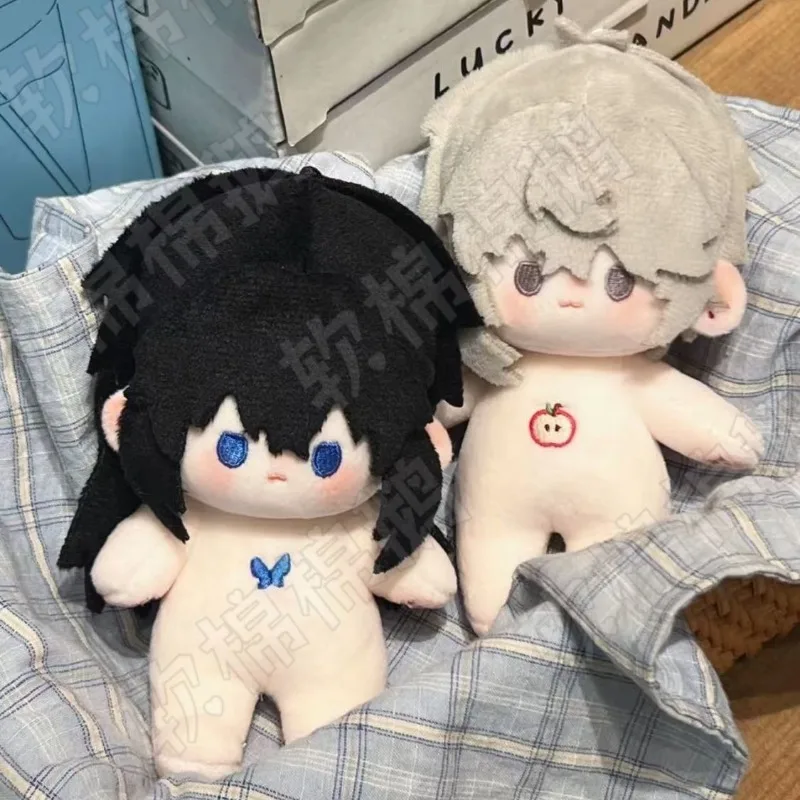 10cm Anime Attributes Luo YunYing Qin Wu Kawaii Cosplay Soft Cotton Doll With Skeleton Cartoon DIY Mini Toy Figures Fans Gifts