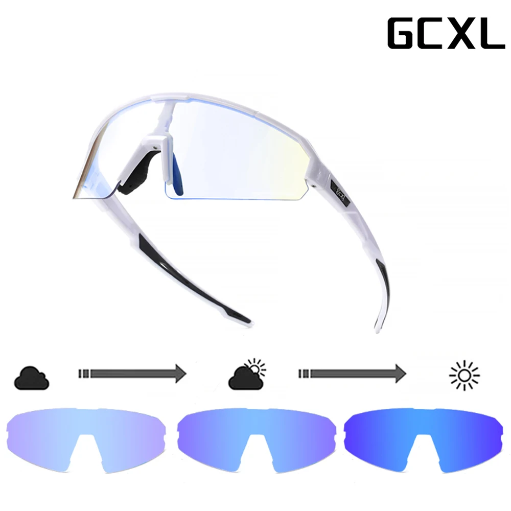 Очки солнцезащитные фотохромные UV400 для мужчин и женщин, уличные велосипедные очки для горных и шоссейных велосипедов, спортивные очки для альпинизма