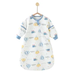 Baby Sleeping Bag 1.5 Tog Spring Autumn Quilted Cotton Warm Toddler Four Seasons Sleepwear Universal Children Anti-kick Pajamas
