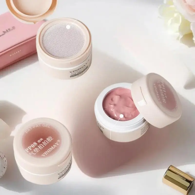 Nail Art Patting Glue Nail Polish Pat Painting Gel With Sponge Tool And Gripper Slap Nail Polish Soak Off UV LED For Manicure