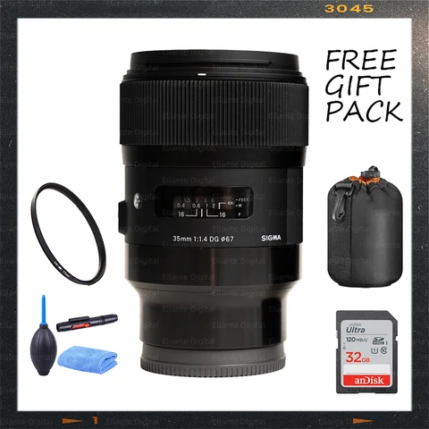 Sigma 35mm F1.4 DG HSM Art Lens Full Frame 35mm F1.4 Prime Lens For Canon Mount or Nikon Mount
