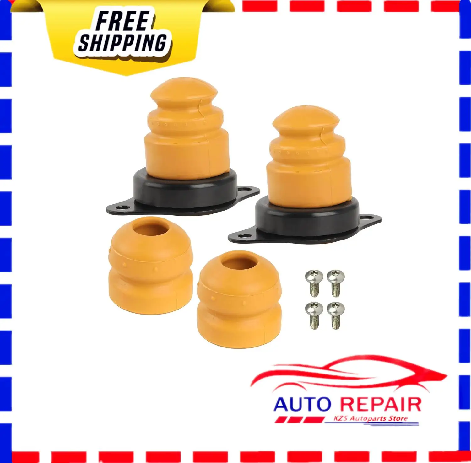 

4Pcs M5570A Front and Rear Bump Stops for Ford Mustang 2005-2012 Replace M-5570-A