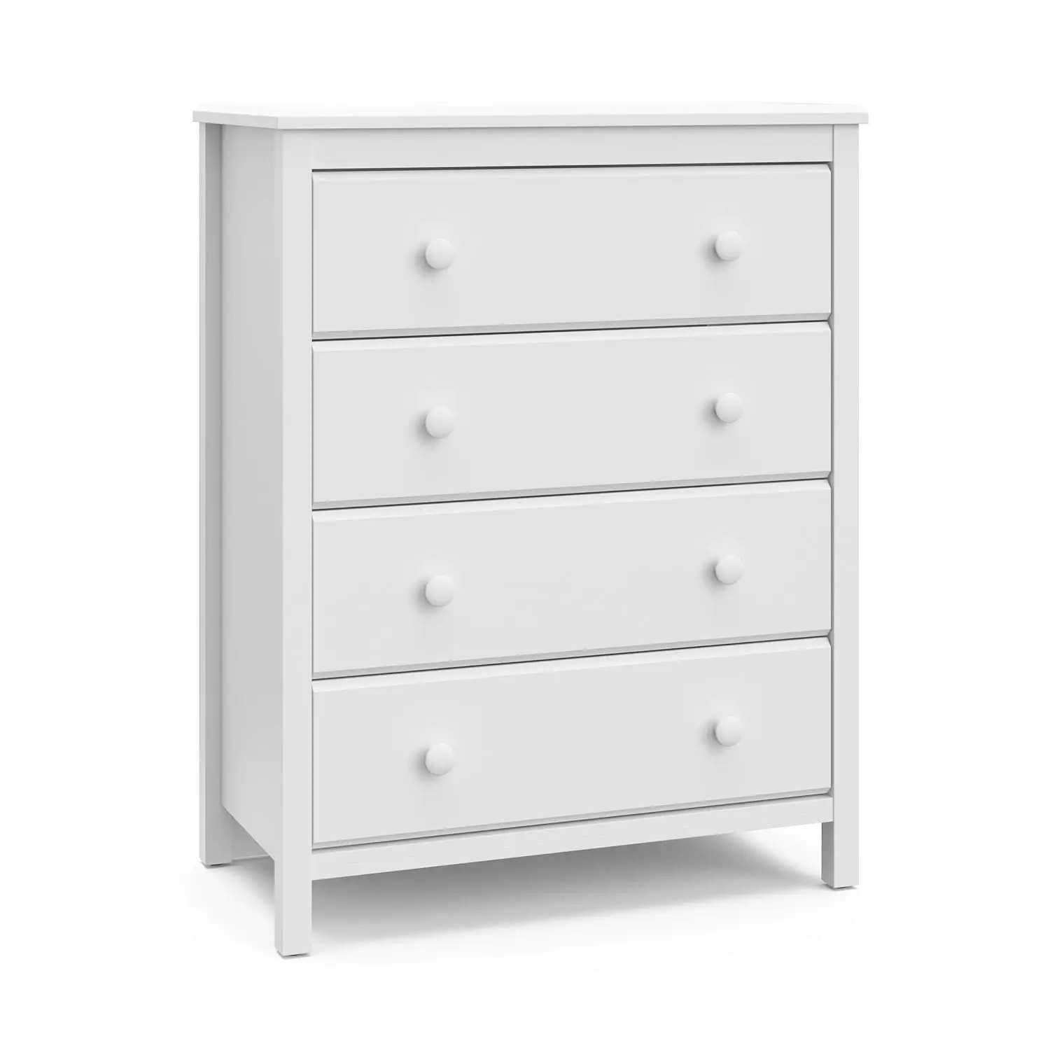 

4 Drawer Chest (White) – GREENGUARD Gold Certified, Dresser For Nursery, 4 Drawer Dresser, Kids Dresser