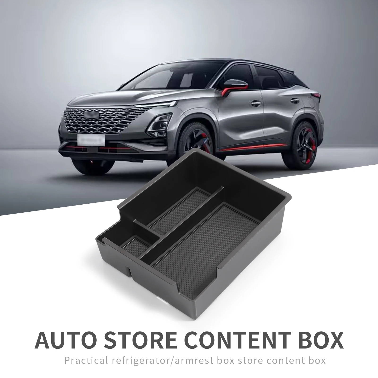 Für chery omoda 5 Mittel konsole Armlehne Aufbewahrung sbox Auto Tablett Veranstalter Zubehör Aufräumen abs