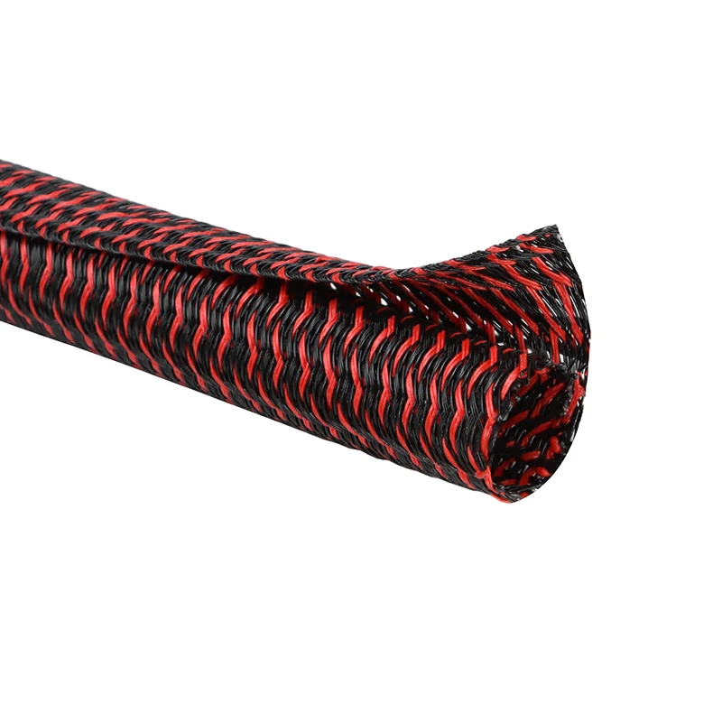 Zelfdichtende gevlochten kabelmantel 5 8 10 13 16 19 25 32mm PET geïsoleerde kabelomwikkeling voor computer, tv-kabel, bescherming van kabels, kabelomwikkeling - afbeelding 1