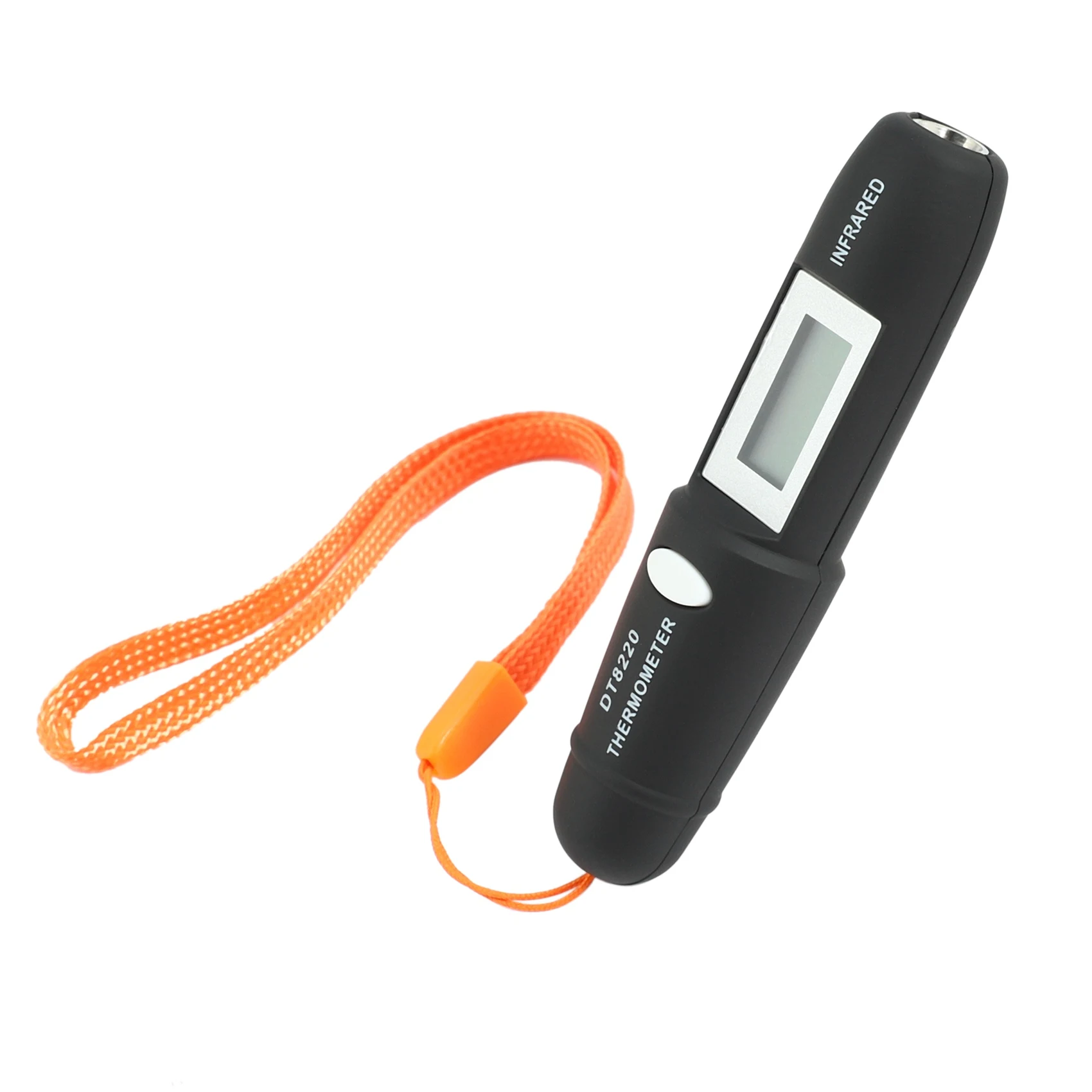 Non-Contact Mini Infrared Thermometer IR Temperature Measuring Digital LCD Display Infrared Thermometer Pen DT8220 Black