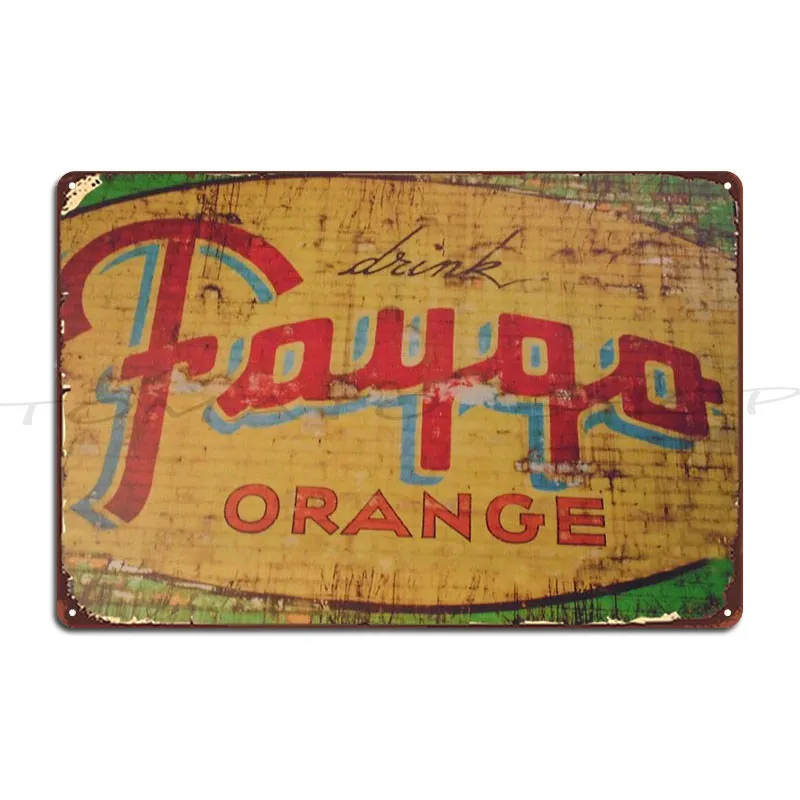 Faygo Orange Metal Plaque Cinema Wall Decor Create Wall Decor Designs Tin Sign Poster