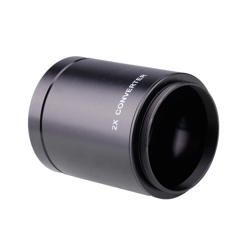 2X Teleconverter Lens Metal Teleconverter Magnification Lens for T-Mount 420-800mm 500mm 800mm 900mm 650-1300mm Telephoto Lens