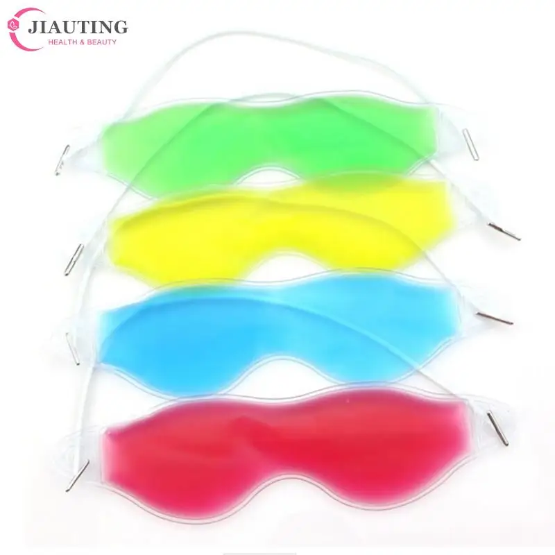 Thoáng Mát Mùa Hè Phong Cách Thâm Loại Bỏ Mệt Mỏi Mắt Giảm Mắt Đá Gel Kính Ngủ Mặt Nạ Màu Ngẫu Nhiên 19.5*5cm