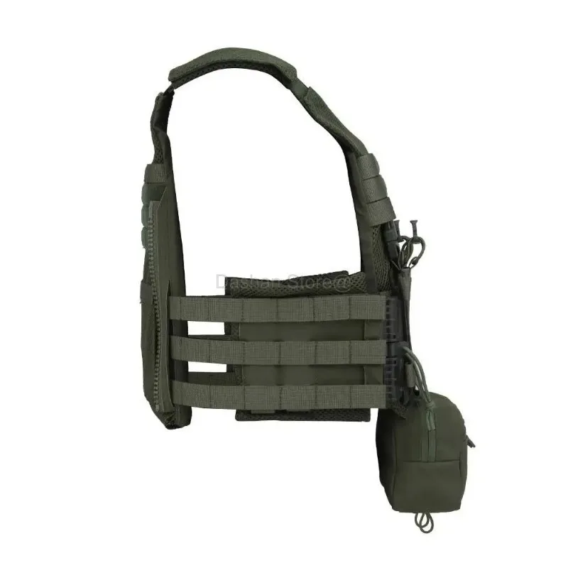 Imagem -03 - Quick Release Tactical Vest Plate Coletes de Malha Cummerbund Triplo Mag Bolsa Caça Airsoft ss Estilo Transportador Praia Plate Lv119