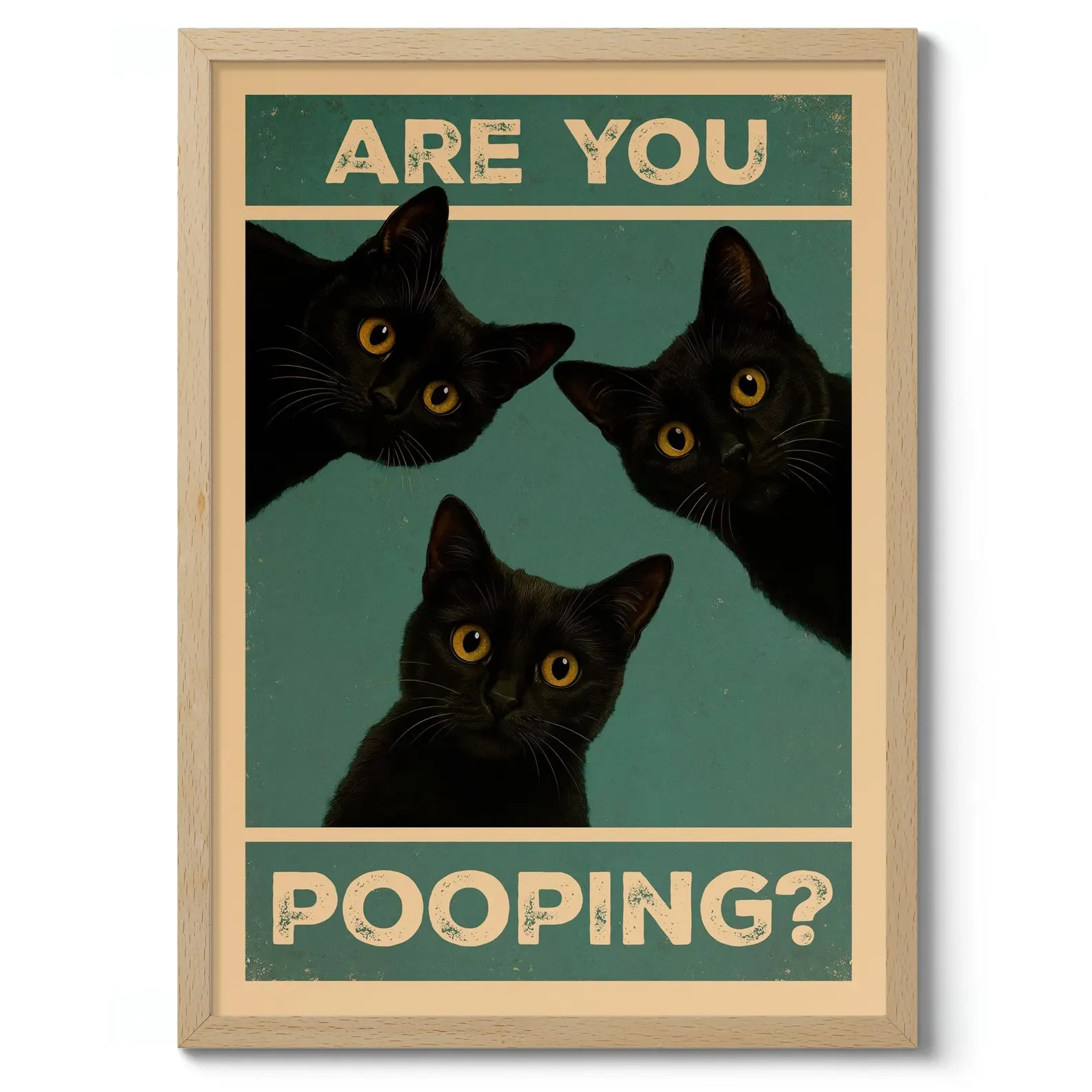 هل أنت أنبوب؟ ملصق القطط، طباعة نكت الحمام، ديكور فني جداري مضحك للمرحاض، طباعة القطط الطباعة، هدية #3