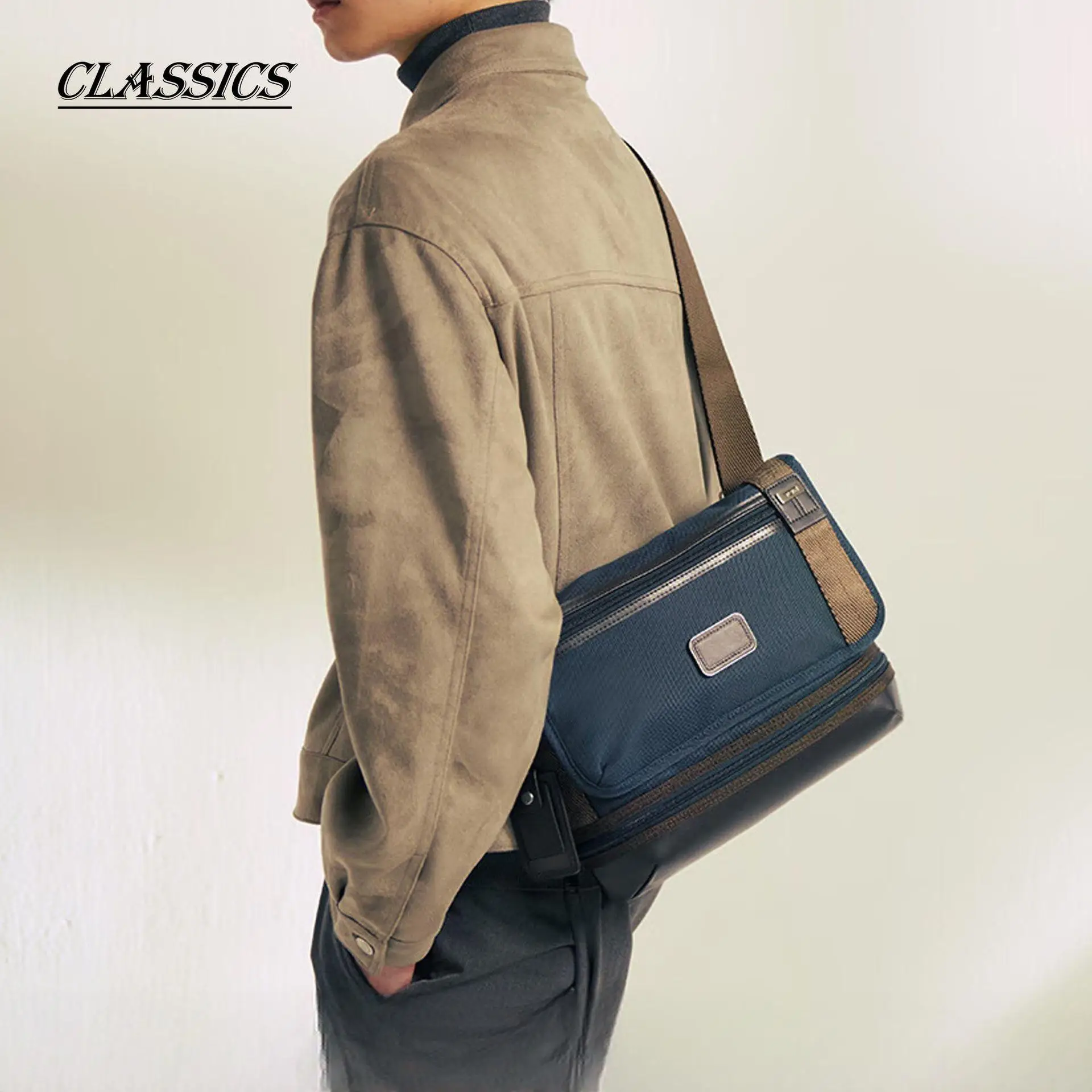 حقيبة كتف رجالية متعددة الاستخدامات - حبال نايلون رياضية بعد مكررة للأعمال وصالة الألعاب الرياضية والحمل اليومي 2223371 #1