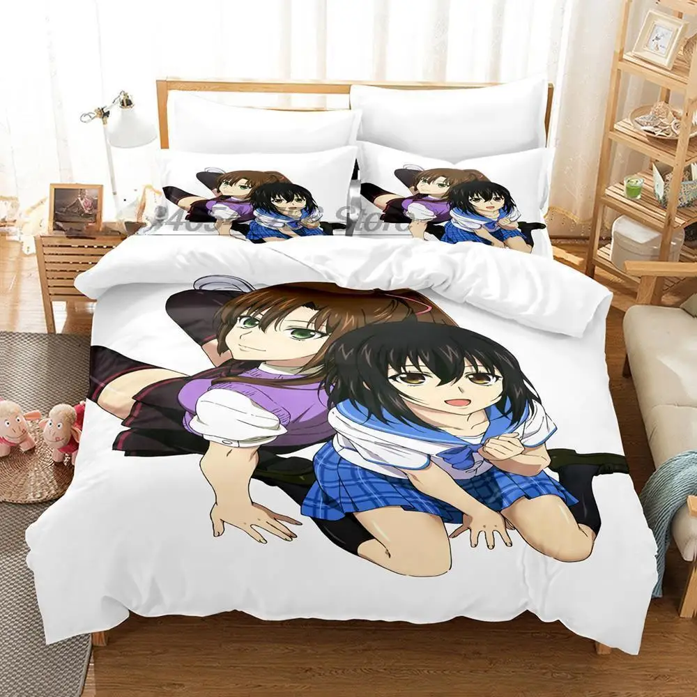 3D Print Kawaii Anime Strike the Blood Bedding Set Single Twin Full Queen King Size Bed Set Adult Kid Bedroom Duvet cover Sets