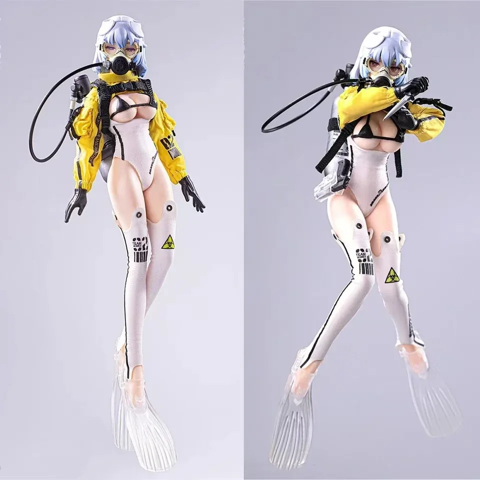 Original HASUKI SE002 1/12Era of Gods Series Second Edition Kraken Deep Sea Diving Girl Full Set of Action Figures Toy Gift