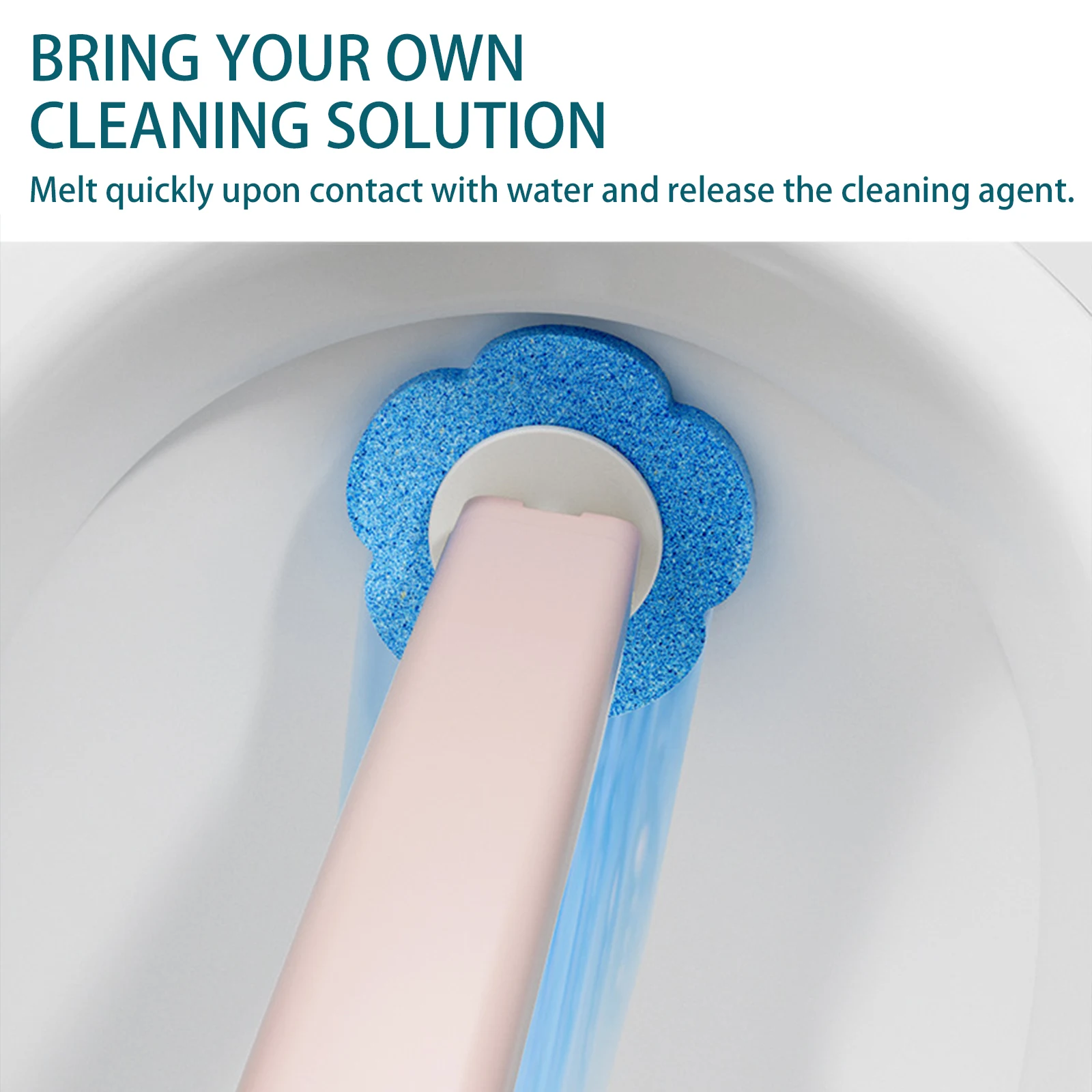 

Набор щеток для уборки с 36 сменными насадками и держателем, одноразовая щетка для унитаза с длинной ручкой для раковин, зеркал, стекла