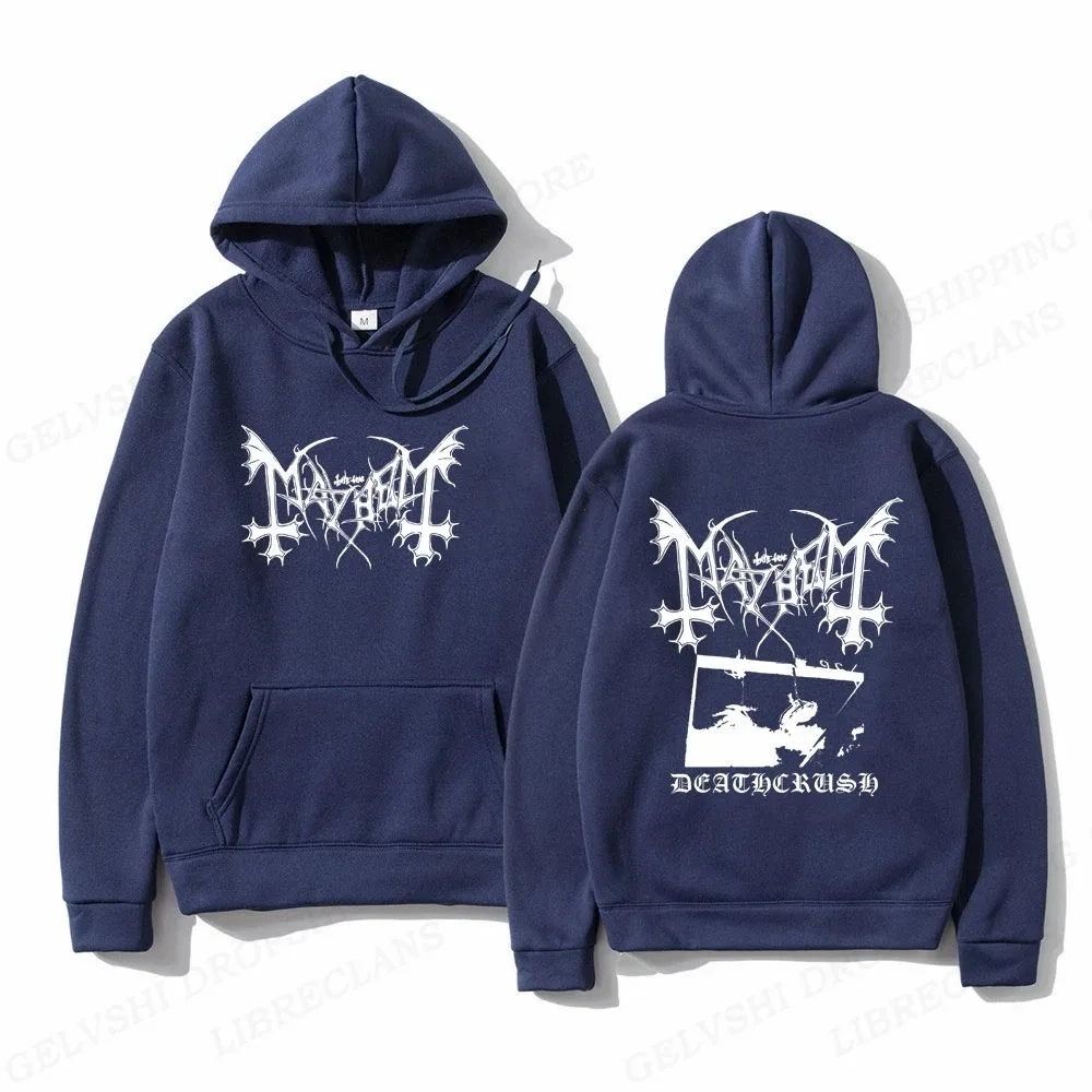 Mayhem Deathcrush Hoodie Men Fashion Hoodies Graphics Long Sleeve Pullover Album Hoodie Women Sweats Oversized Clothes Rapper