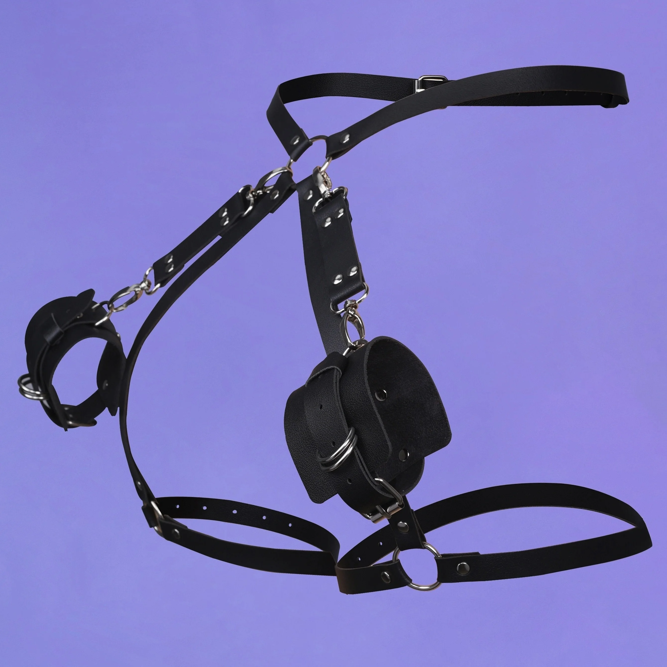 يجب اقتناؤه للعب الأدوار الحميمة للنساء، وفن عبودية على طراز فاسق، وأساور دائرية قابلة للتعديل وأشرطة الفخذ #5