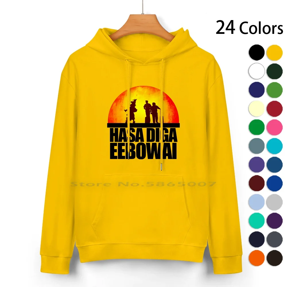 Hasa Diga Eebowai Pure Cotton Hoodie Sweater 24 Colors Hasa Diga Eebowai Book Of Mormon Charity Funny 100% Cotton Hooded