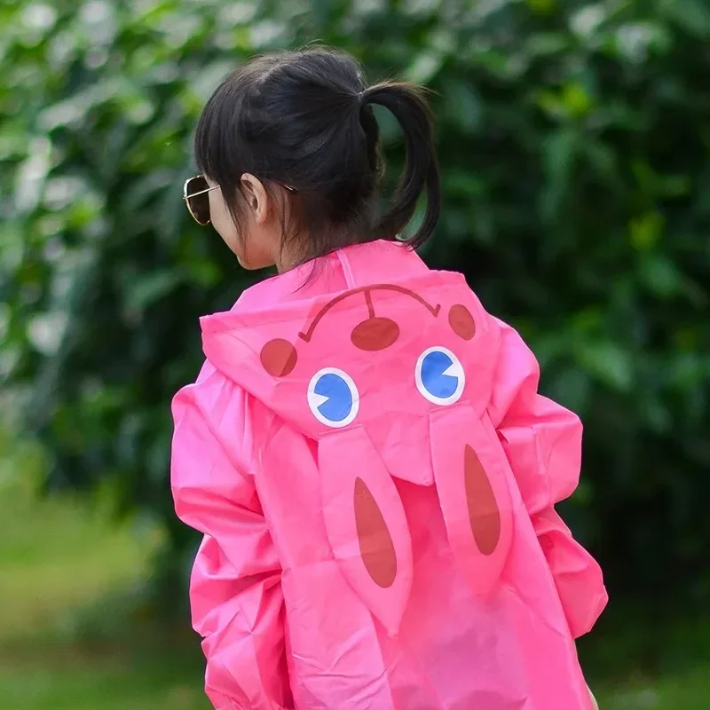 Cartoon Animal Style Children Raincoat Kids Boys Girls Waterproof Jumpsuit Hooded Windproof Rainwear Student Poncho