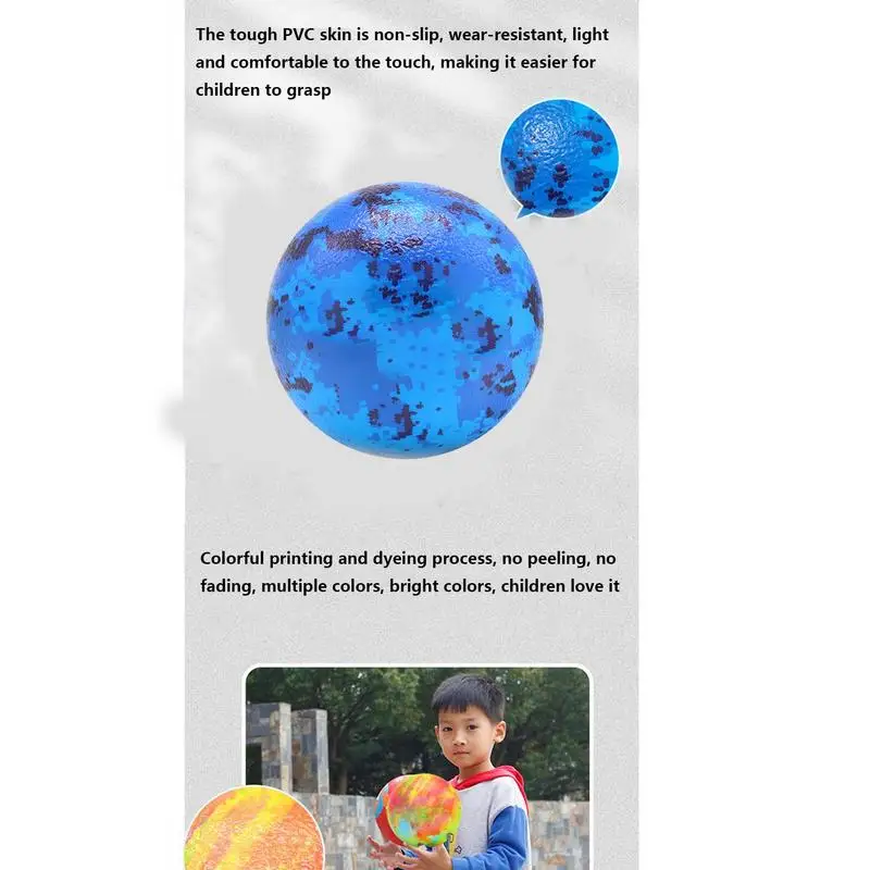 Bouncy Balls For Kids 5.9 Inch Outdoor Handball Stress Reliever Bouncing Balls For Kids Sensory Fidgeet Toys Stress Relief Hole