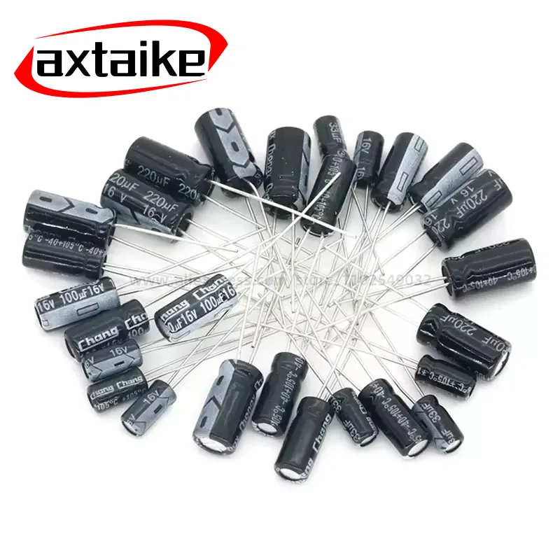 

120pcs 12 value kit 1uF-470uF Electrolytic Capacitor Package 50V 1UF 2.2UF 3.3UF 4.7UF 10UF 22UF 33UF 47UF 100UF 220UF 330UF 470