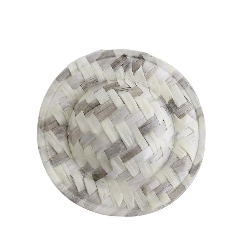 Petite casquette en coton de Styles mixtes, 10 pièces, Mini chapeau en coton de couleurs mélangées, artisanat de bricolage, ornement de maison tissé à la main, cadeau pour filles