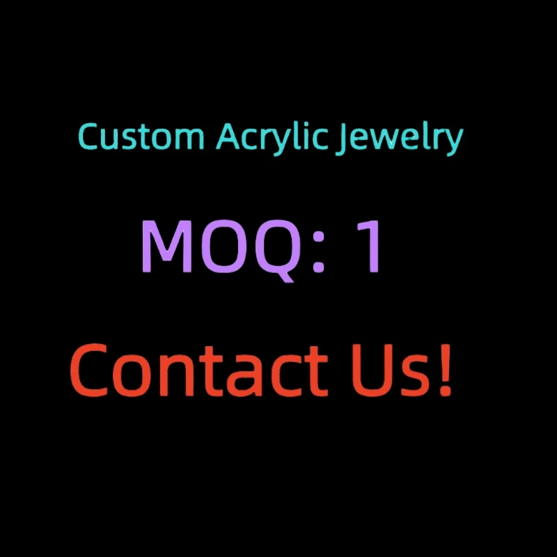 KUGUYS Custom Test Acrylic Earrings for Women Girls Jewelry