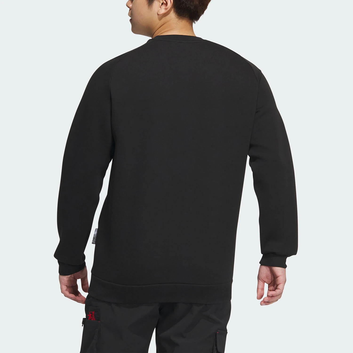 Adidas oficial novo moletom masculino simples com gola redonda IP4946