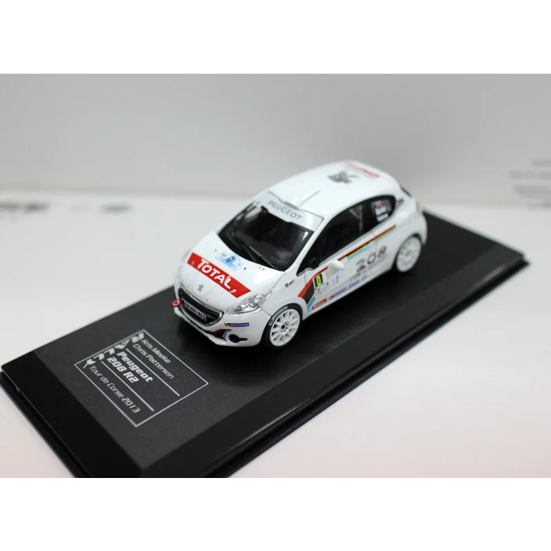 

Diecast 1:43 Scale Peugeot 208 RS Logo Rally Alloy Car Model Collectible Toy Gift Souvenir Display Ornament