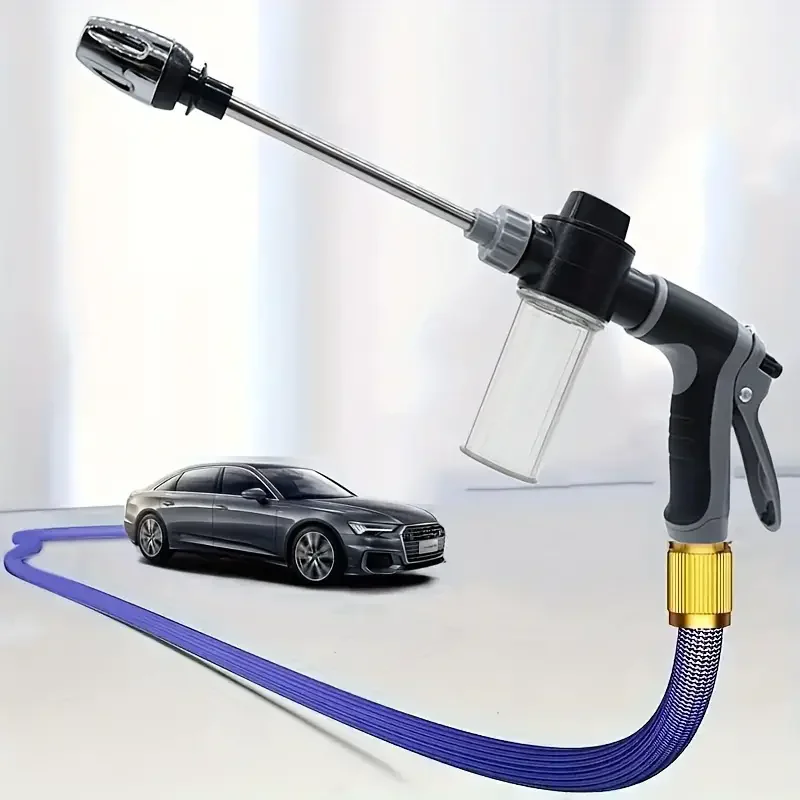 Durable Plastic Garden Water Gun High-Pressure Car Wash Gun Hose Nozzle Multi-Functional Watering Tool for Gardens And Car Clean