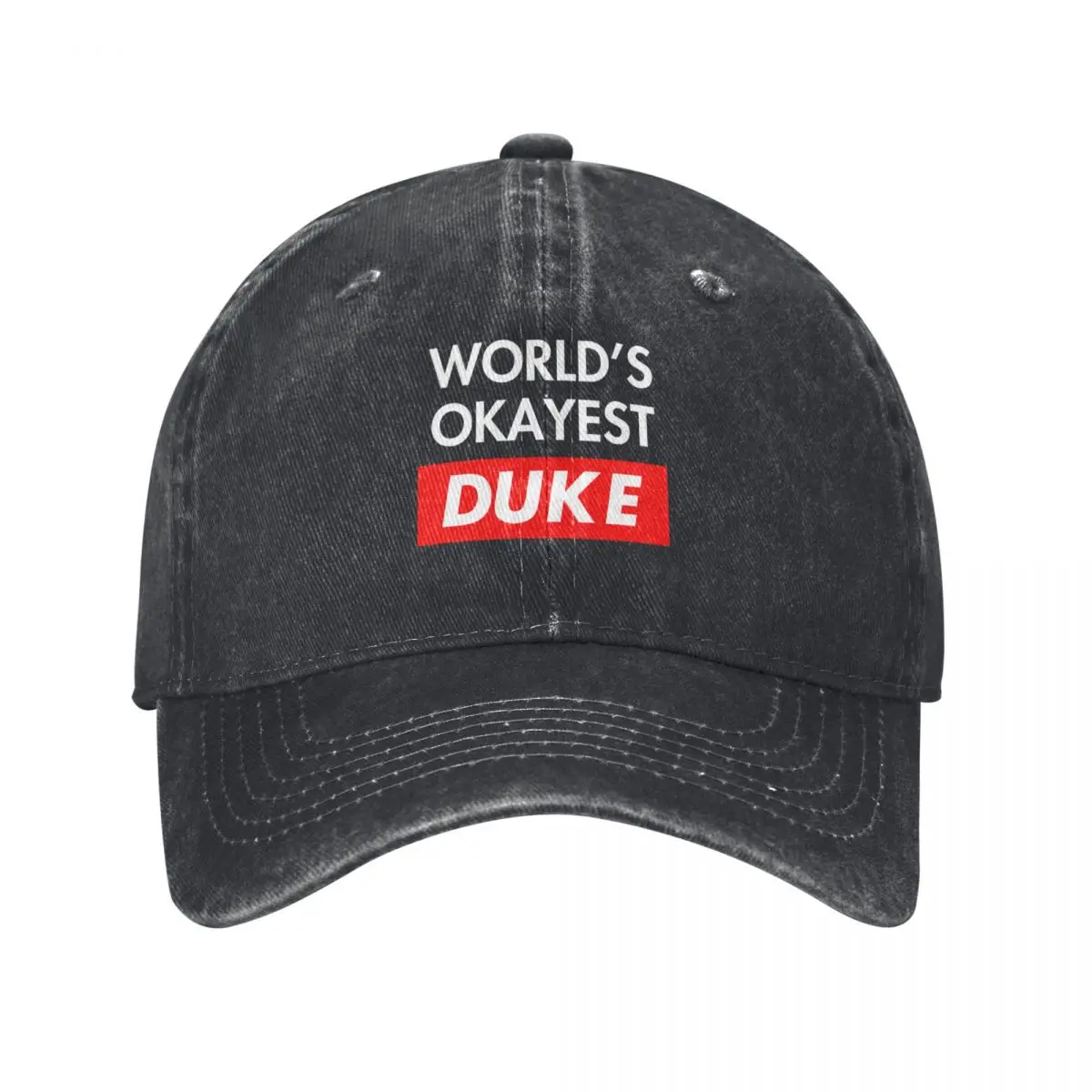 

Duke Name Worlds okayest Duke Baseball Cap Bobble Hat fishing caps man Baseball For Men Women's