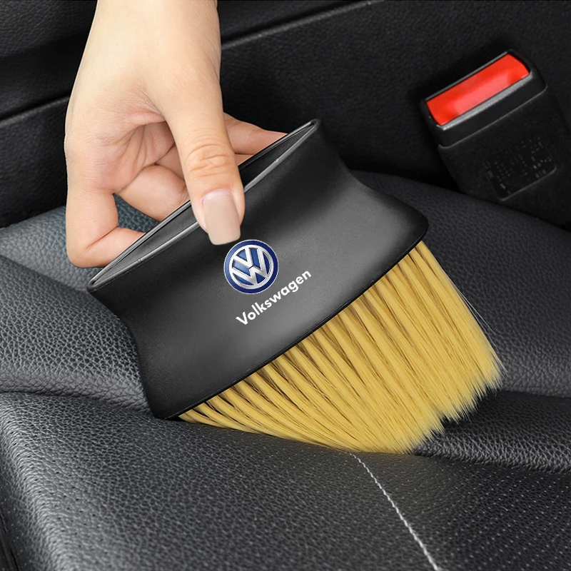 Car Accessories Car Dedusting Brush Air Outlet Cleaning Brush For Volkswagen MK6 MK5 MK4 MK7 Golf-4 5 6 7 Passat Ibiza Leon FR 2