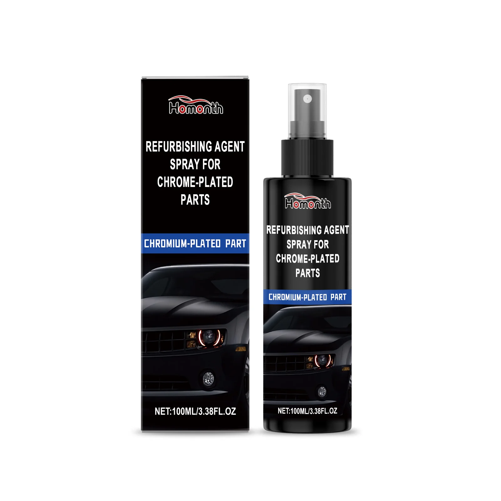

Strength Chrome Plated Parts Restorer - Deep Decontamination & Rust Prevention Polish for Auto Hardware with Lasting Shine