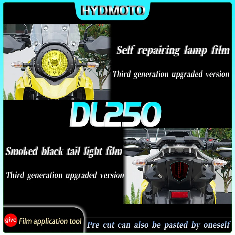 For Suzuki  DL250 GSX250R Instrument film headlight tail light film transparent protective film modified accessories