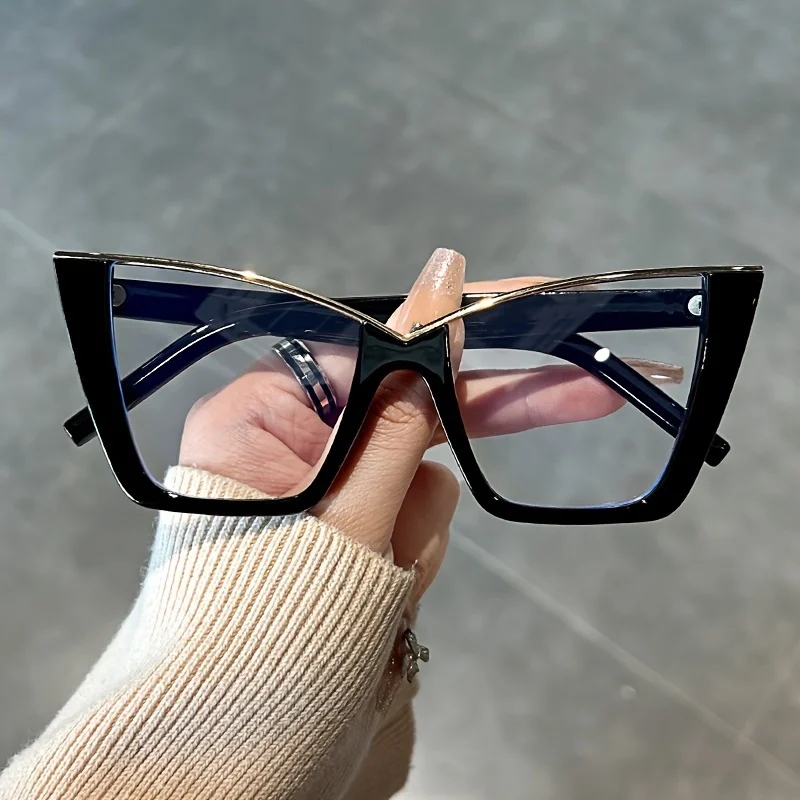 

Vintage Cat Eye Glasses Transparent Lens New Computer Glasses Jelly Color Frame For Women-Fashion Glasses Eye Eyeglasses