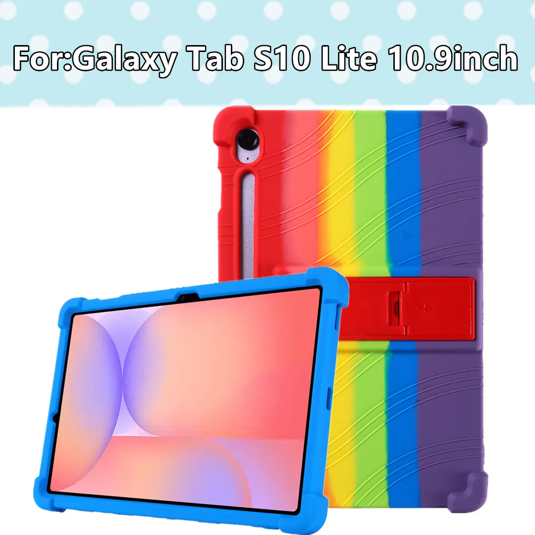 

For Samsung Tab S10 Lite 10.9 inch Shockproof Silicone Case Lightweight Kids Friendly Durable Tablet Cover Shell