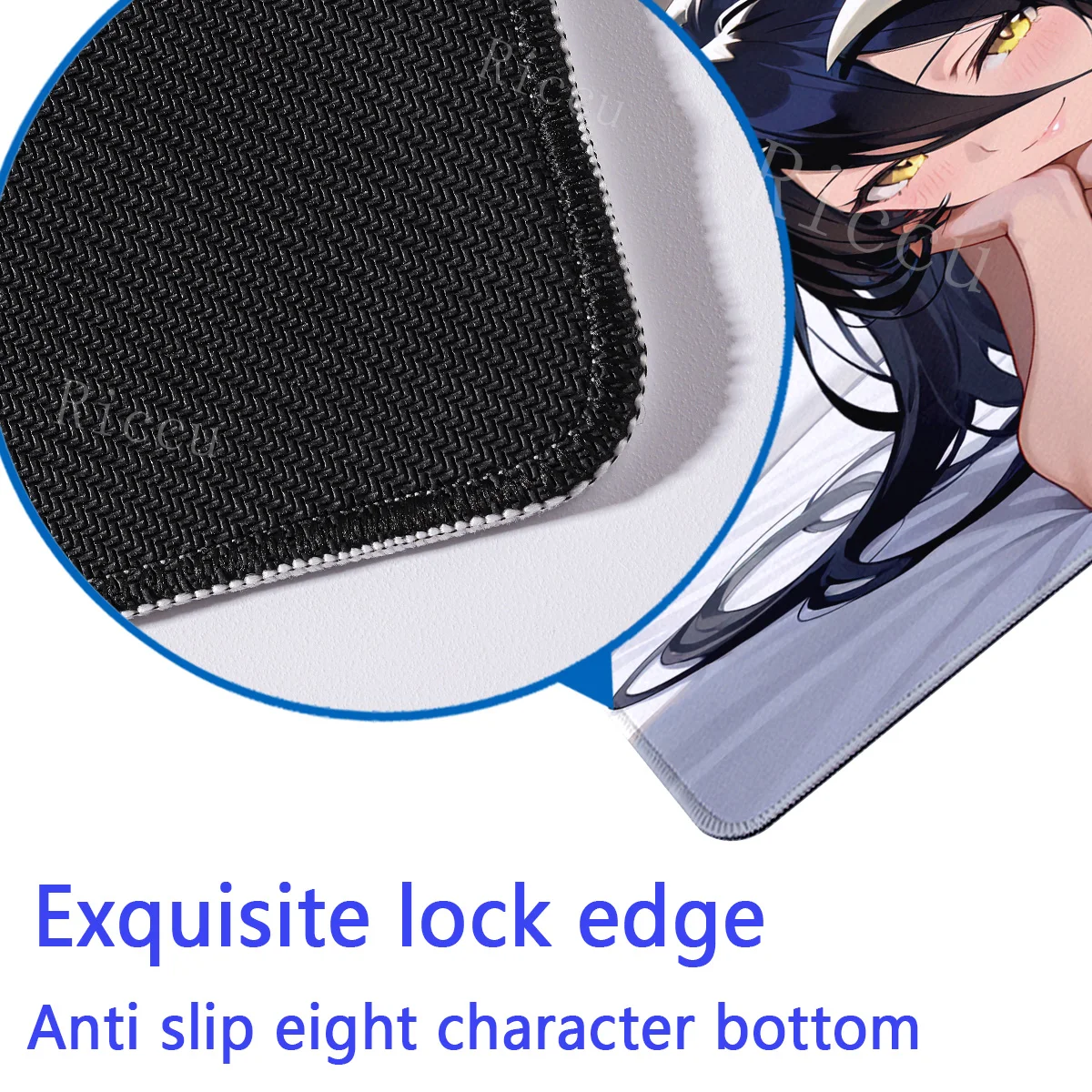 Albedo Overlord لوحة ماوس كبيرة أنيمي مثير فتاة هنتاي ألعاب لعبة لوحة المفاتيح ماوس الكمبيوتر مكتب مكتب الملحقات حصيرة مكتبية #6