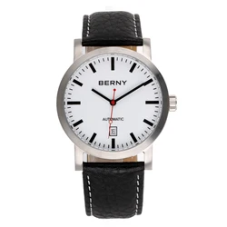 BERNY Watch for Men orologi meccanici automatici gabbiano Luxury Brand orologio maschile resistente all'acqua orologio da polso da uomo ferroviario svizzero