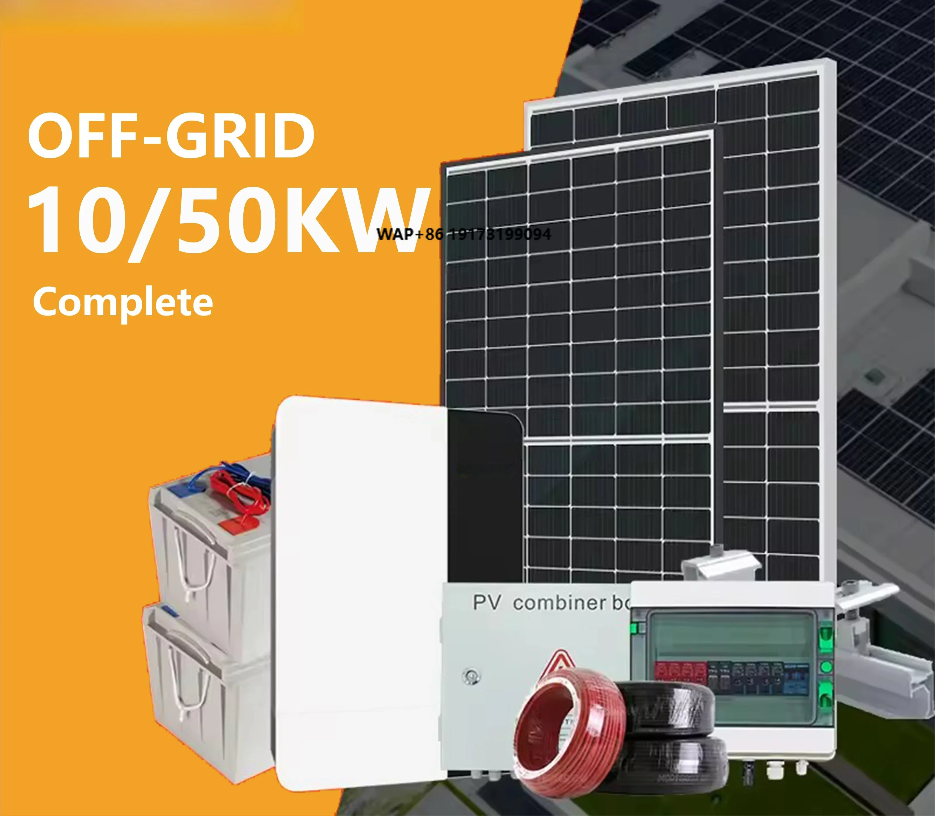 New 20KW 30KW 10KW 5KW Complete Solar Power System for Home Monocrystalline Solar Panel with Inverter 8KW Off-Grid Solar Energy