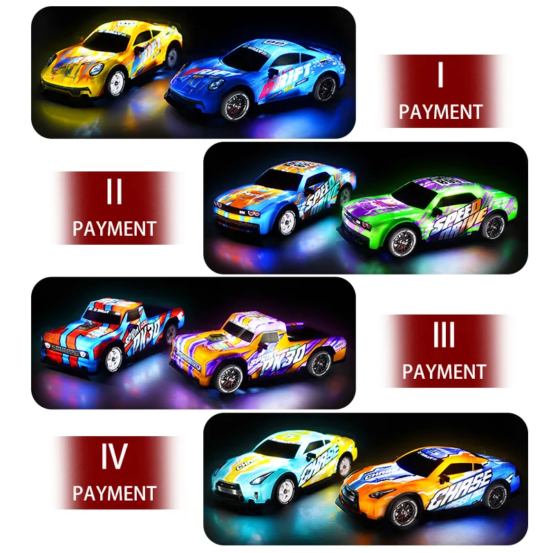 

Children's Remote Control Car Toy 1:18 Scale Four-Wheel Drive With Lighted Drift High-Speed Racing Car Rechargeable RC Vehicle