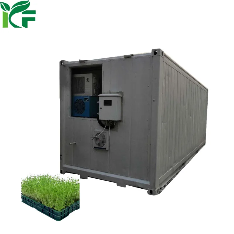 Fully Automatic Hydroponic Forage Farming System Bean Sprout Growing Container Machine Efficient in Processing Bean Products