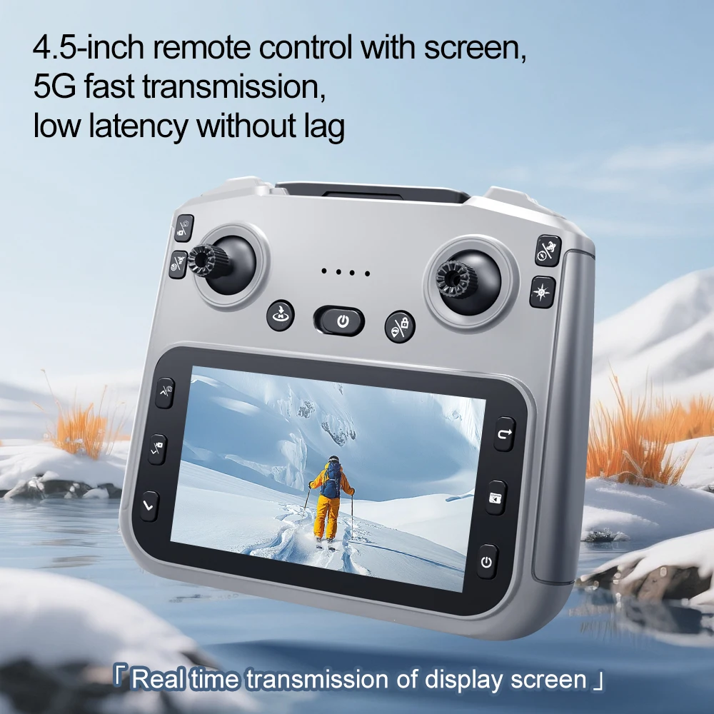 F208 8K HD Laser Obstacle Avoidance Brushless FPV RC Drone 5G GPS Optical Flow Dual Positioning Auto Reutrn Remote Control