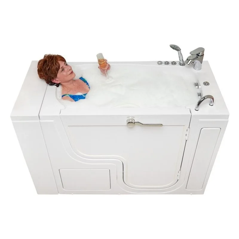 Walk-In Bathtub With Side Door, Accessible  Massage Soaking Tub for Elderly and Seniors, Deep Sitting Bath Tub for Home Bathroom