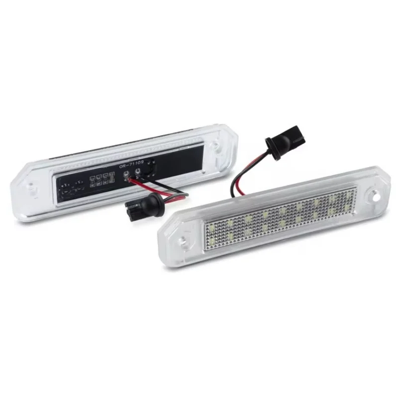 2pcs For Honda Civic EJ EG EK CR-X Del Sol Integra SJ EK3 Error Free 3W 12V White SMD 18 LED Number License Plate Lights Lamps