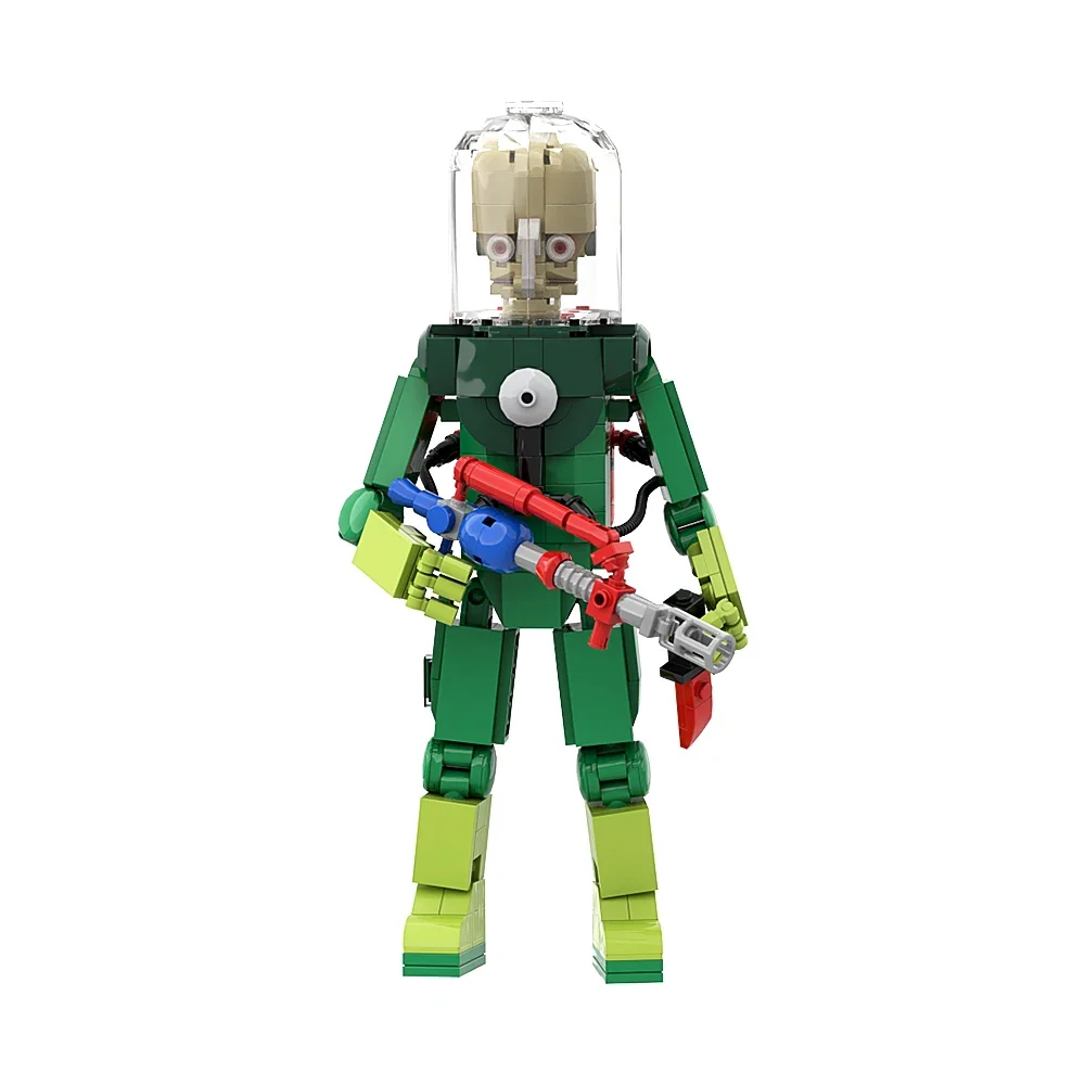 MOC Martian Alien Figures Building Blocks Creative DIY Model Bricks Assembly Guard Soldier Toys Set Birthday for Kids Adult Gift